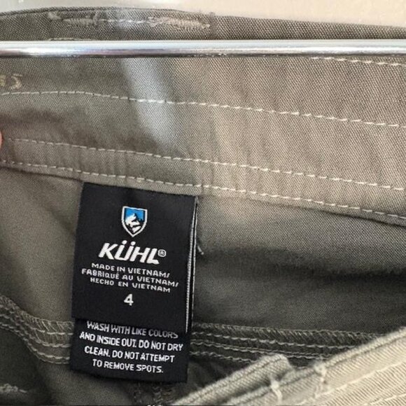 KÜHL Shorts Womens 4 Green Splash 11 Inseam Cargo Hiking Quick Dry Stretch 6084 - Picture 4 of 10